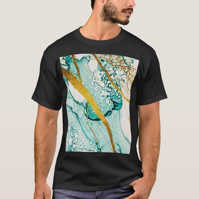 Abstract Art Clouds: Translucent Ink T-Shirt (Front)