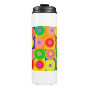 Abstract Art Colourful Happy Thermal Tumbler