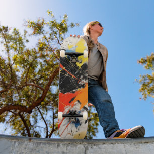 Abstract Art Colourful Skateboard