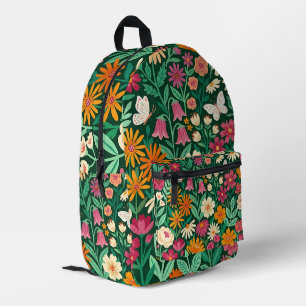 Abstract Art Colourful Wildflowers Backpack