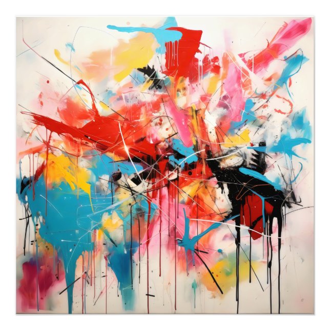 Abstract Art Colours Photo Print (Front)