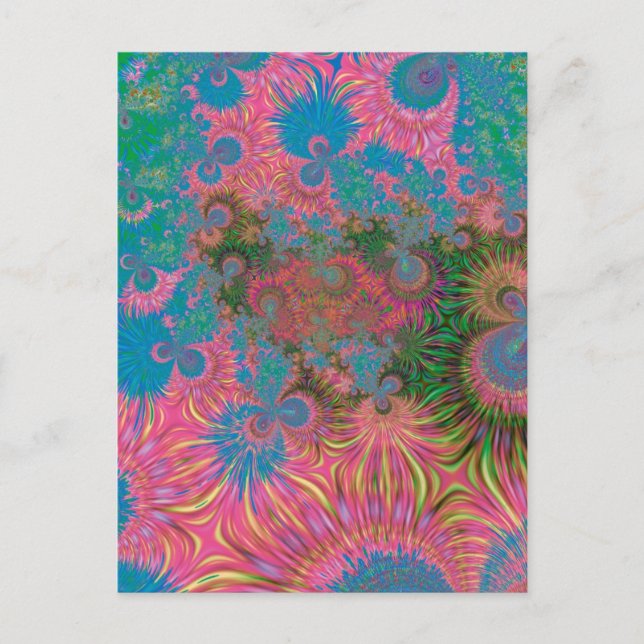Abstract Art Corals Postcard (Front)