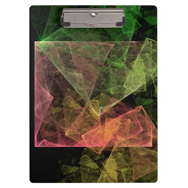 Abstract Art Cubic Space Clipboard (Front)