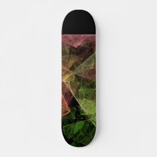 Abstract Art Cubic Space Skateboard