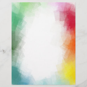 Abstract Art Custom Blank Template Trendy Pink Red Letterhead