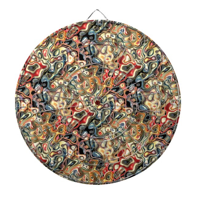Abstract Art Dart Board (Front)
