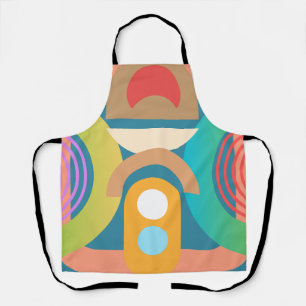 Abstract Art Deco Modern Apron