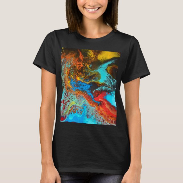Abstract Art Design - Colourful T-Shirt (Front)