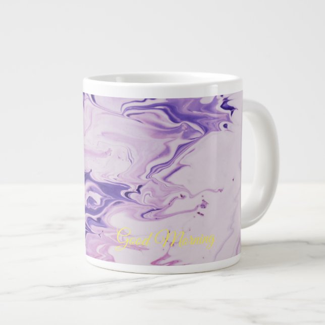 Abstract art Design Drinkware Large Coffee Mug (Front Right)