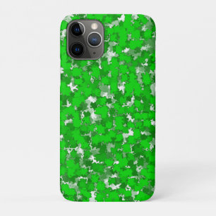 Abstract Art Design Green Foliage iPhone 11 Pro Case