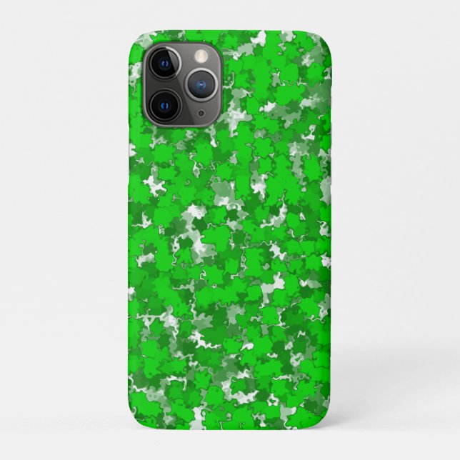 Abstract Art Design Green Foliage Case-Mate iPhone Case (Back)