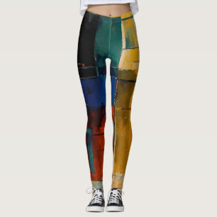 Abstract art design leggings