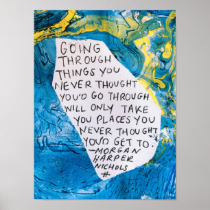 Abstract Art encouraging poster motivational quote