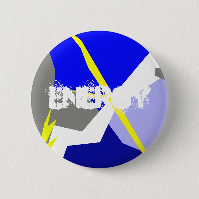 Abstract Art Energy 6 Cm Round Badge (Front)