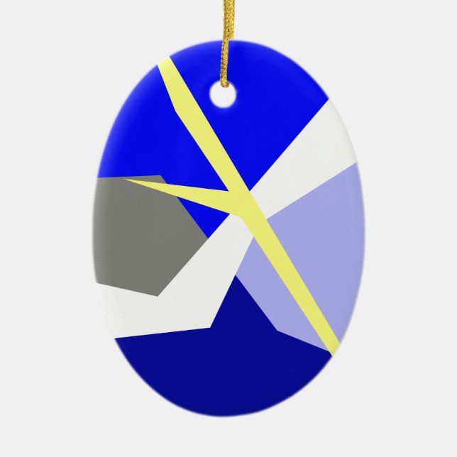Abstract Art Energy Ceramic Ornament (Front)