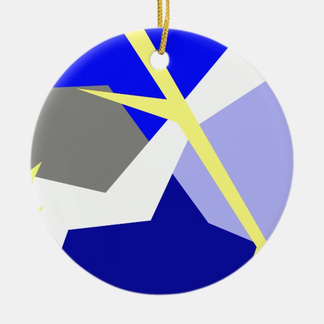 Abstract Art Energy Ceramic Ornament (Front)