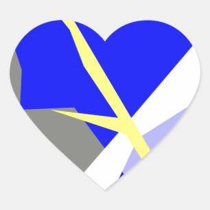 Abstract Art Energy Heart Sticker