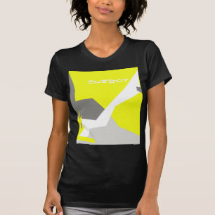Abstract Art Energy Yellow Grey T-Shirt