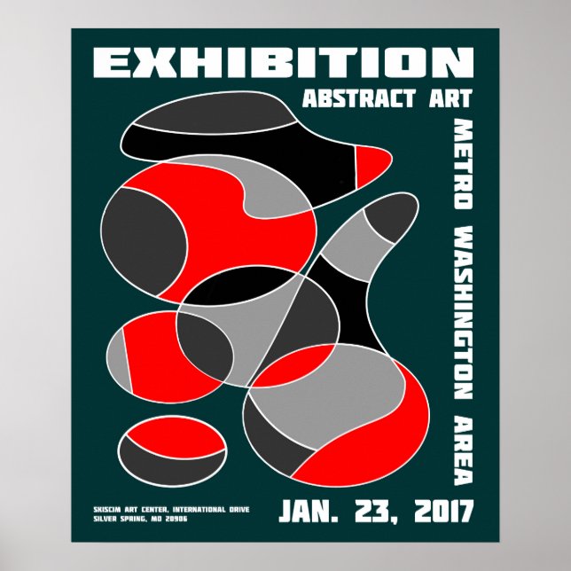 Abstract Art Exhibition Poster #1 (Front)