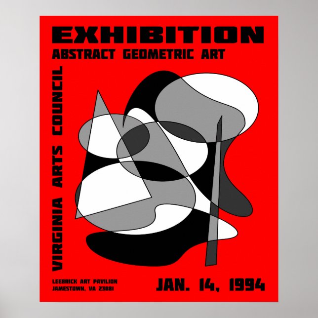 Abstract Art Exhibition Poster #3 (Front)