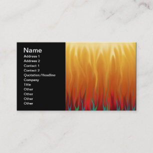 Abstract Art - Fire - Background Flames Business Card