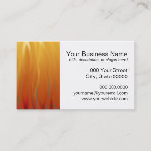 Abstract Art - Fire - Background Flames Business Card