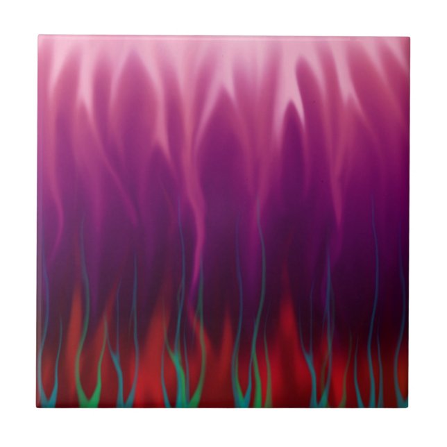 Abstract Art - Fire - Flames Tile (Front)