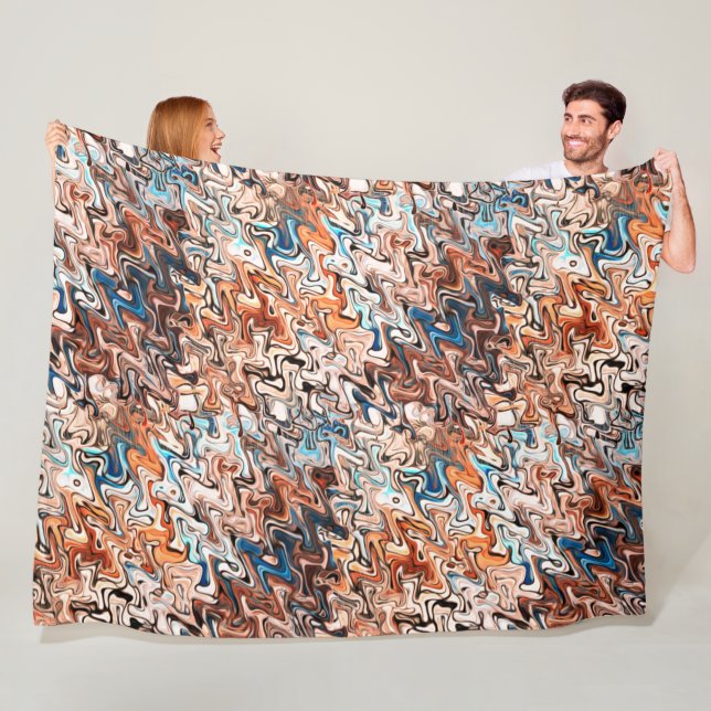 Abstract Art Fleece Blanket (In Situ)