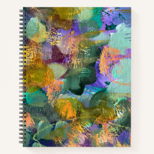 Abstract Art Flower Field Spiral Notebook