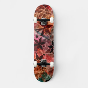 Abstract Art Flower Pattern #3 Skateboard