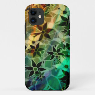 Abstract Art Flower Pattern iPhone 11 Case