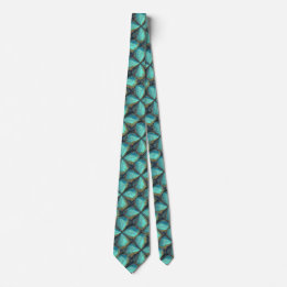 Abstract Art Flower Print Tie