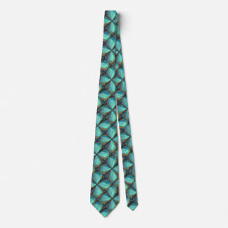 Abstract Art Flower Print Tie