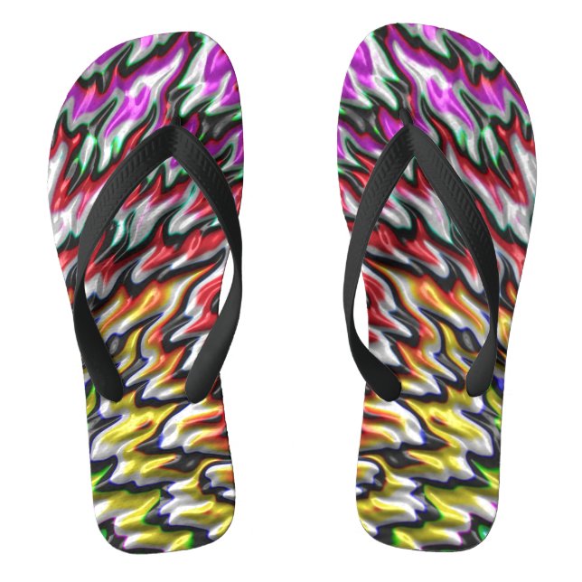 Abstract Art fractals by eero "Dream Fish" Thongs (Footbed)