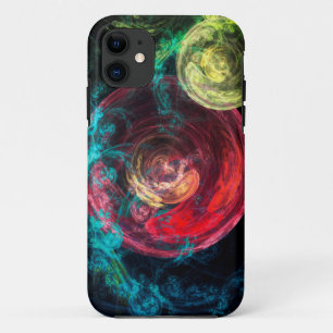 Abstract Art Galaxy Circles iPhone 11 Case