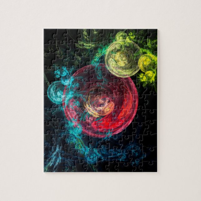 Abstract Art Galaxy Circles Jigsaw Puzzle (Vertical)