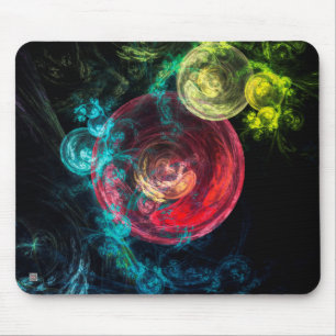 Abstract Art Galaxy Circles Mouse Pad