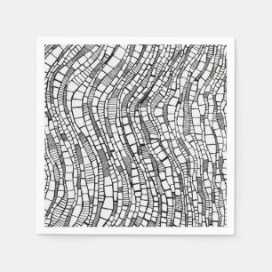 Abstract Art Geometric Shapes Napkin
