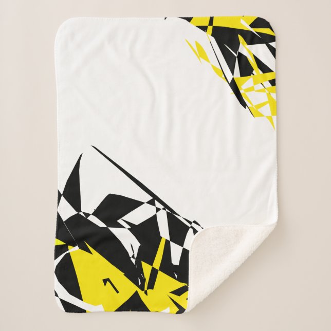 Abstract Art Geometry One Of A Kind Throw Blanket (Front)