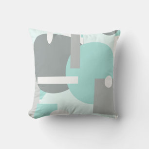 Abstract Art Geometry Shapes Throw Pillow Cushion