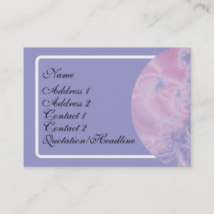 Abstract Art Glowing Pink Business Card