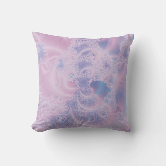 Abstract Art Glowing Pink Cushion (Front)