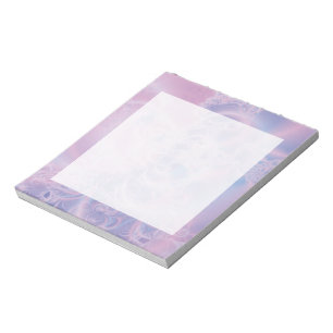 Abstract Art Glowing Pink Notepad