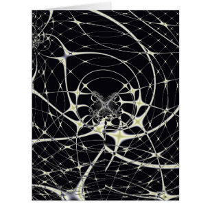 Abstract Art Golden Spiderweb