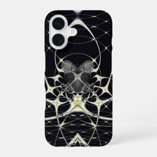 Abstract Art Golden Spiderweb iPhone 16 Case
