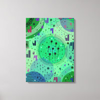 Abstract Art: Green Kiwi Fruit