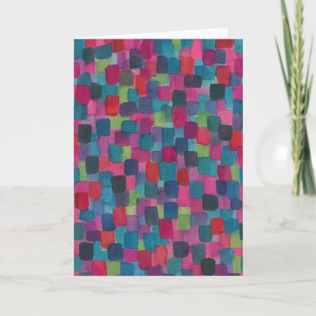 Abstract Art Greeting  Card (Front)