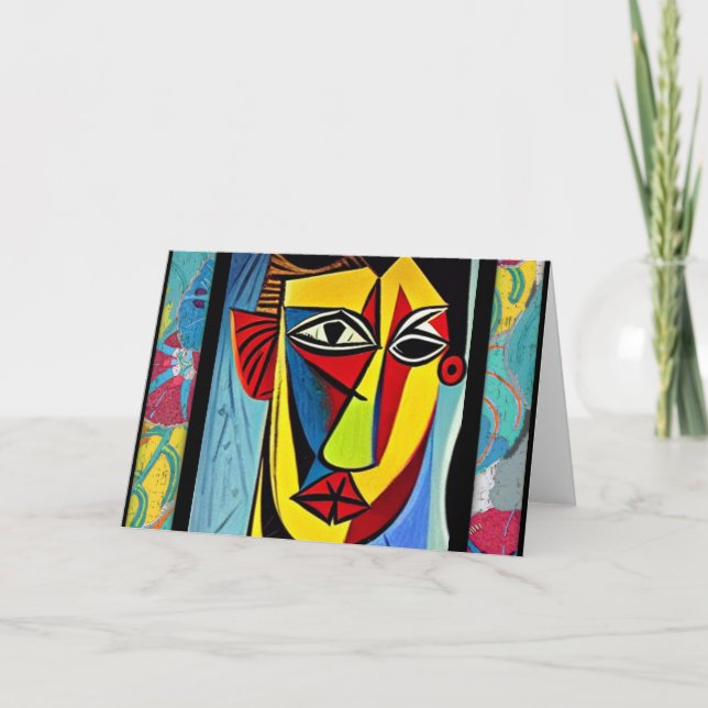 Abstract Art Greeting Card (Front)