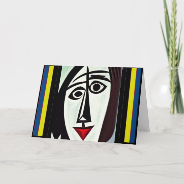 Abstract Art Greeting Card (Front)