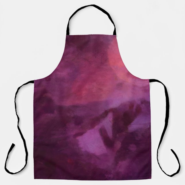 Abstract art grunde texture bacground. Dirty patte Apron (Front)